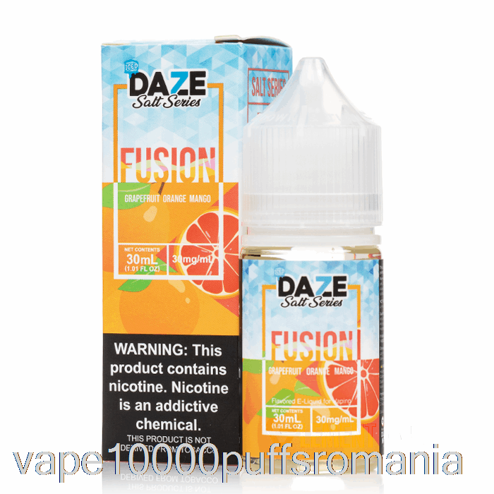 Vape Romania Grapefruit Cu Gheata Portocale Mango - 7 Saruri De Fuziune Daze - 30ml 50mg